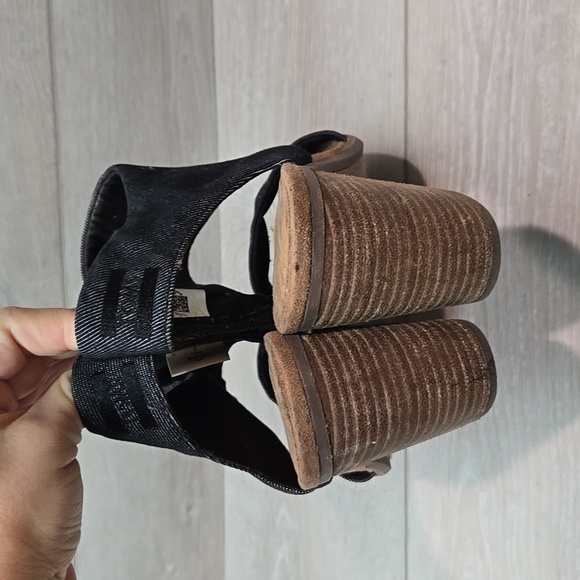 Toms Women Majorca Cut Out Ankle Heels Open Toe Sandals shoes sz 12 - Picture 8 of 12